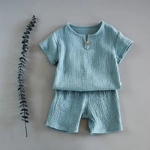 Kids’ 2-Pieces Summer Set Short Sleeve top with Shorts Set for Boys