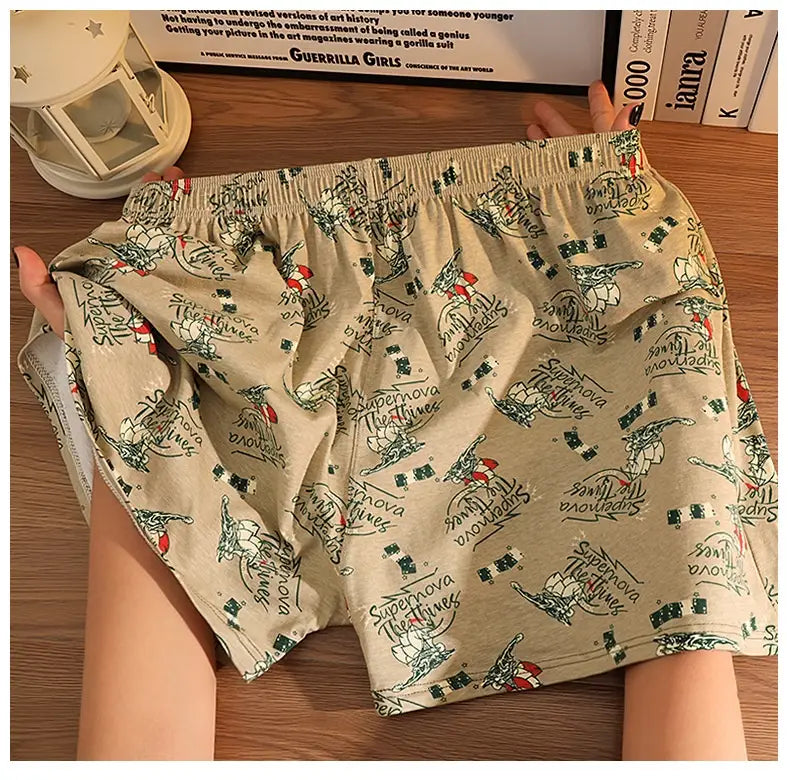 Cotton Casual Print Boxer Shorts