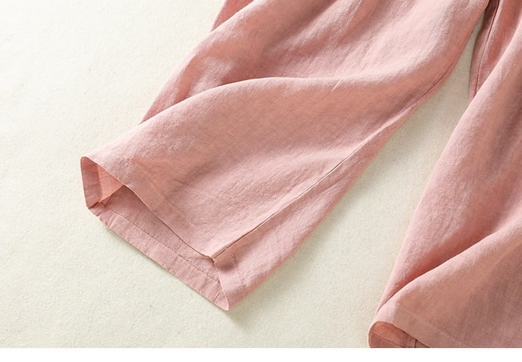 Women’s Wide Leg Cotton Linen Summer Pants