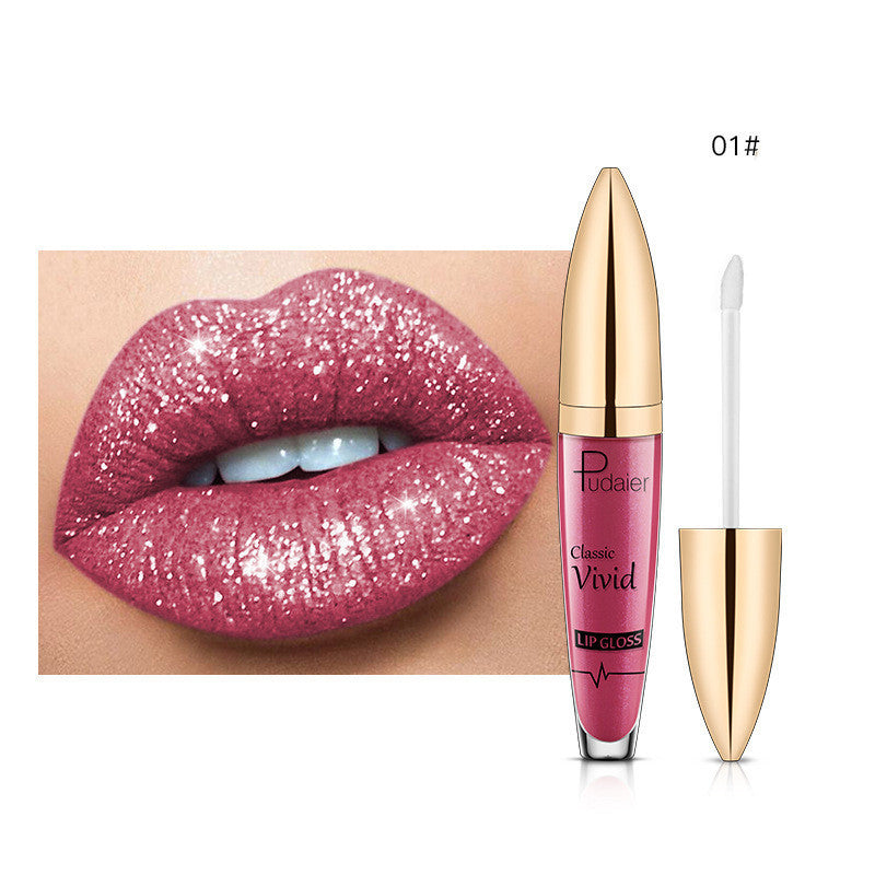 Pudaier Glitter Flip Matt Schimmer Lipgloss
