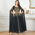 Elegant Chiffon Abaya with Split Sleeves
