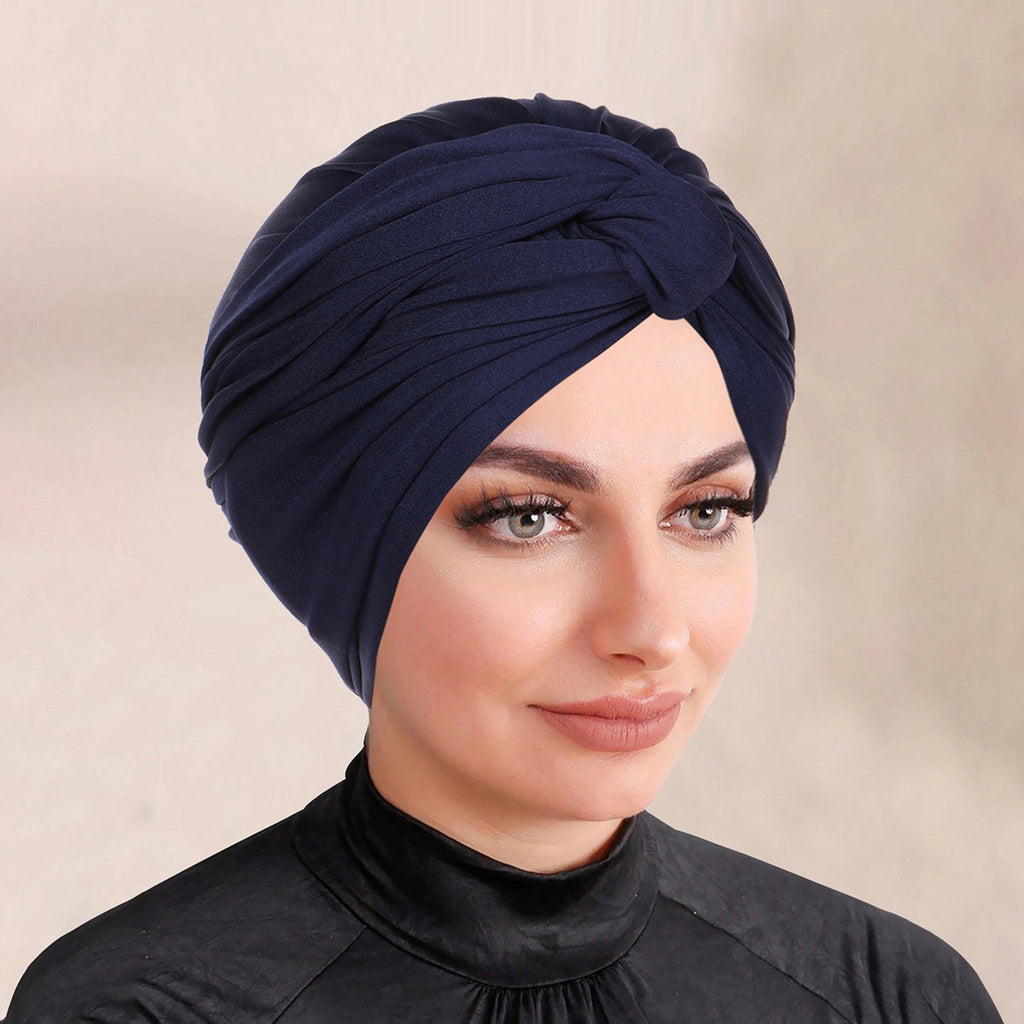 Solid Colour Bonnet Hijab, Headscarf For Muslim Women