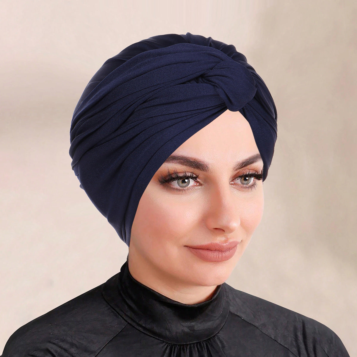 Solid Colour Bonnet Hijab, Headscarf For Muslim Women