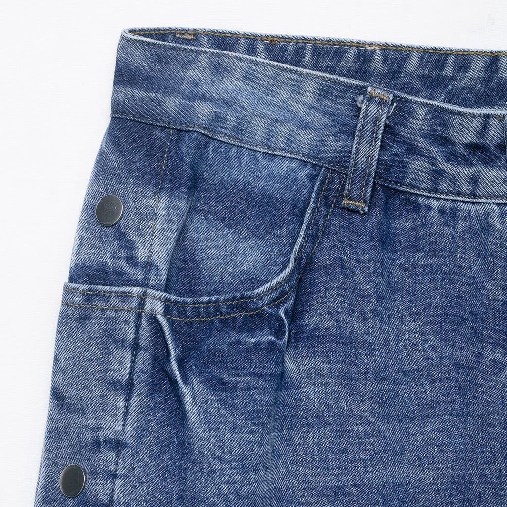 High-Waist Baggy Straight Jeans | Modest Denim | neomodest