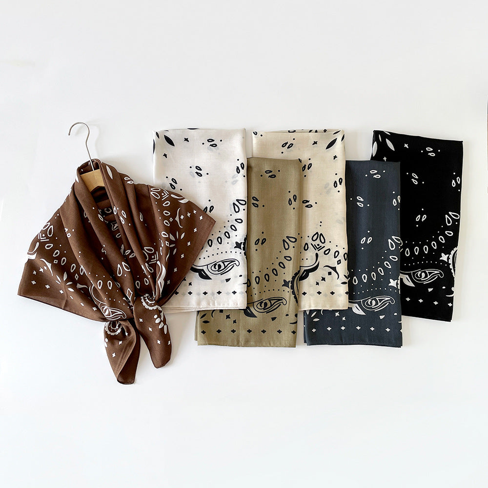 Paisley Silk Square Scarf | 90x90cm Luxury Herringbone