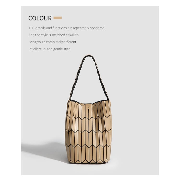 Geometric Rhombus Colour Matching Shoulder Bag