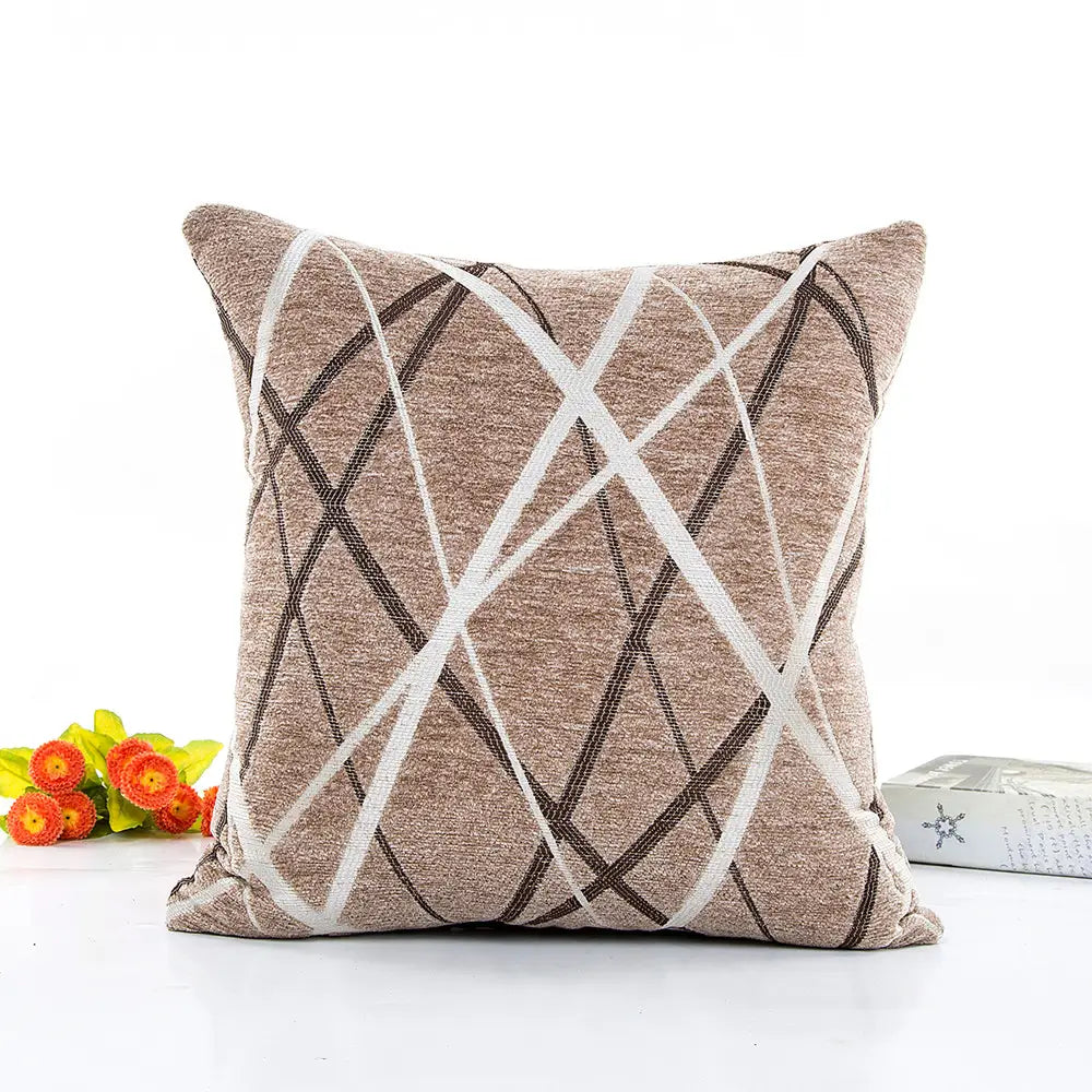 Luxury Striped Cushion Cover