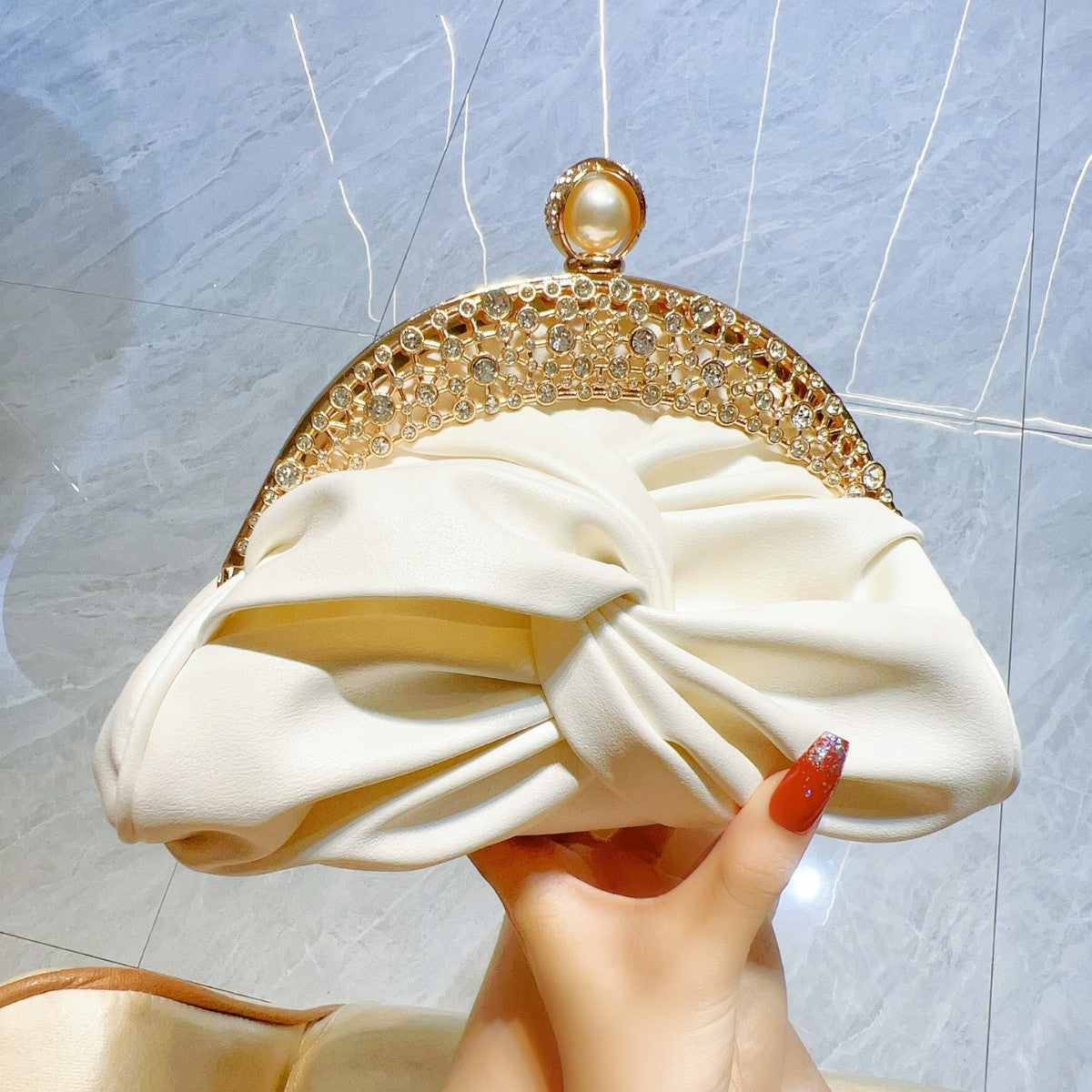 Diamond-embedded High-grade Socialite Mini Clutch - Bag