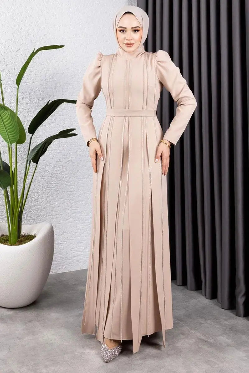 Mec Diamond Stone Evening Dress