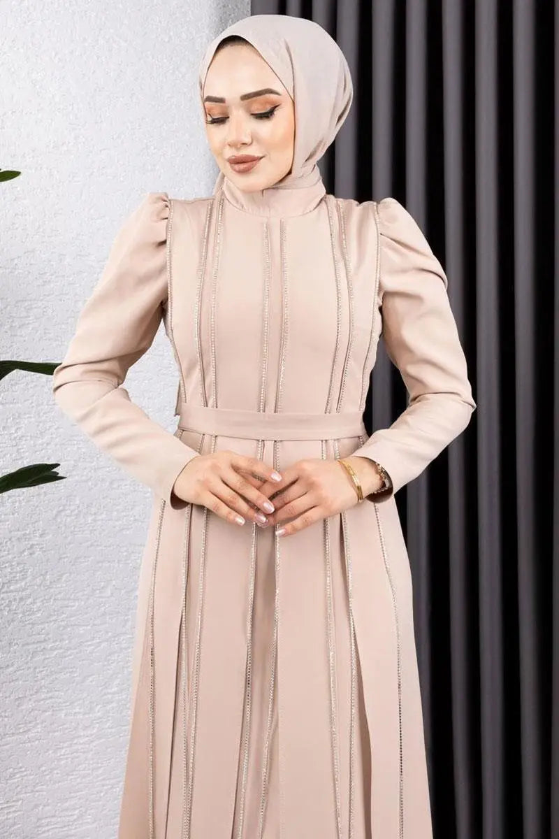 Mec Diamond Stone Evening Dress