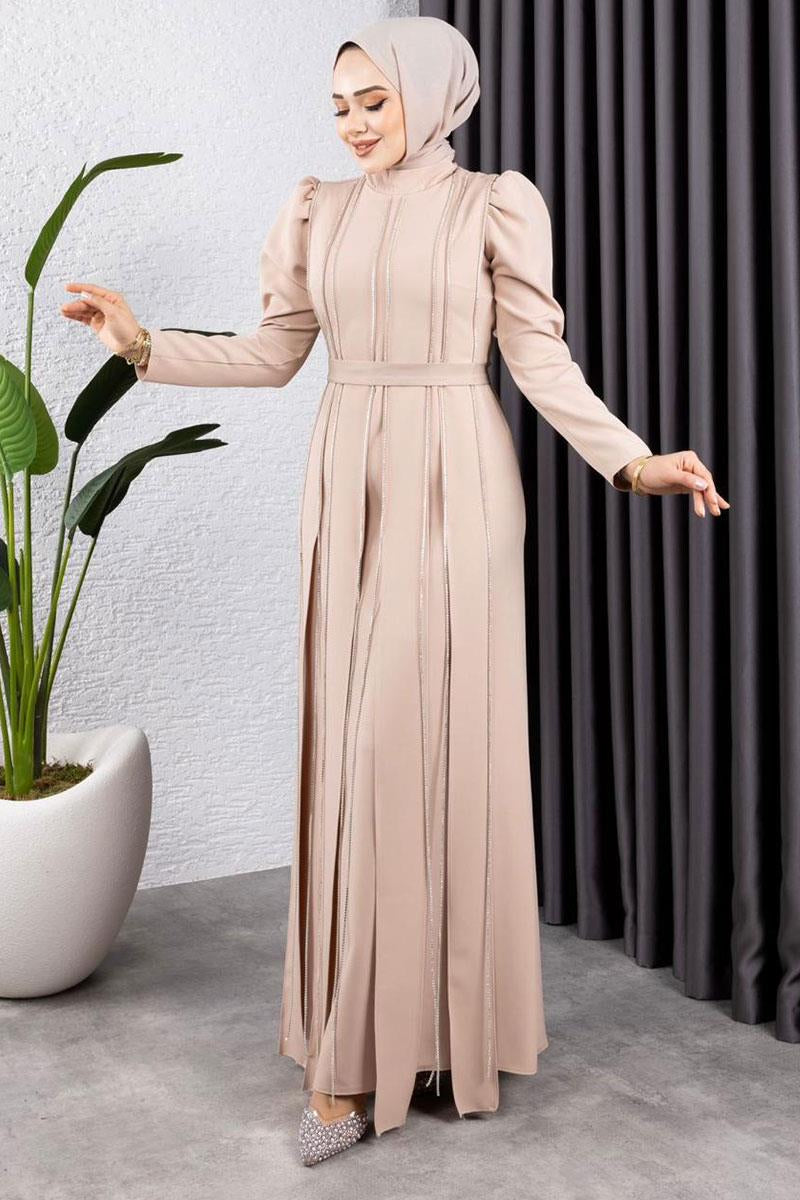 Mec Diamond Stone Evening Dress