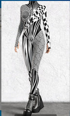 Digital Printing One-piece Play Costume - Pattern 9 / 2XL - Costume