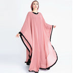 Dubai Dress Handmade Beaded Robe - Pink / One size