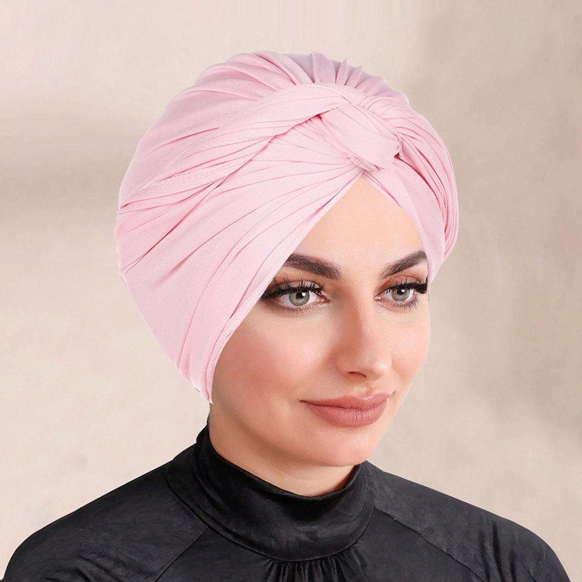 Solid Colour Bonnet Hijab, Headscarf For Muslim Women