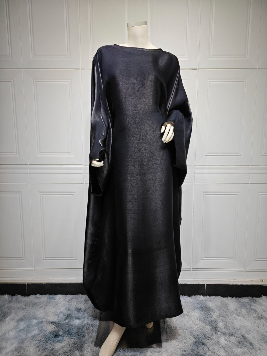 Silk Shimmer Abaya Cape - Middle Eastern Cinched Modest Fashion