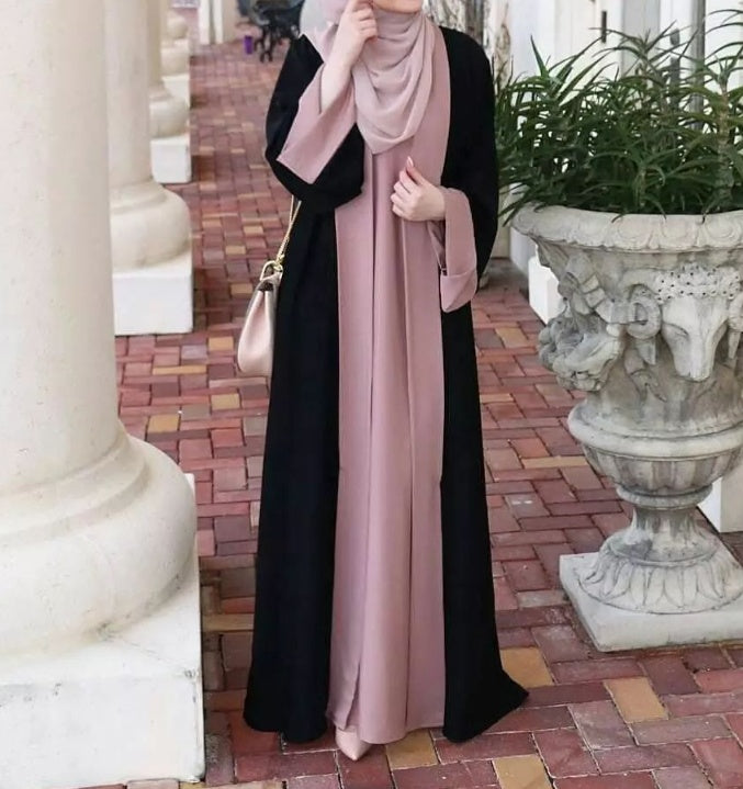 Patchwork Two-Pieces Abaya Set