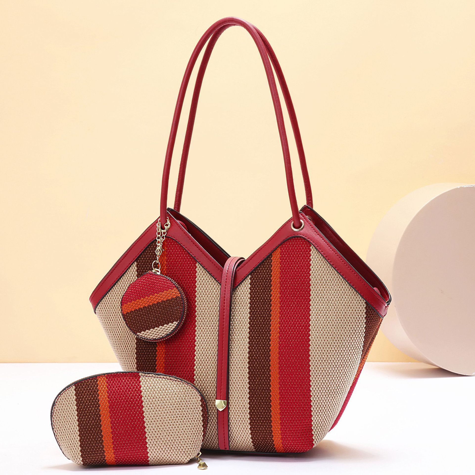 Premium Colour-Block Tote Bag | High-Capacity Everyday Handbag