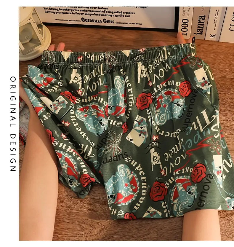 Cotton Casual Print Boxer Shorts