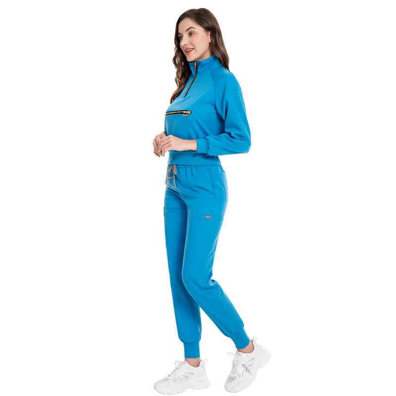 Women's Premium Jogging Suit - Stretch Nurse Style Tracksuit Set