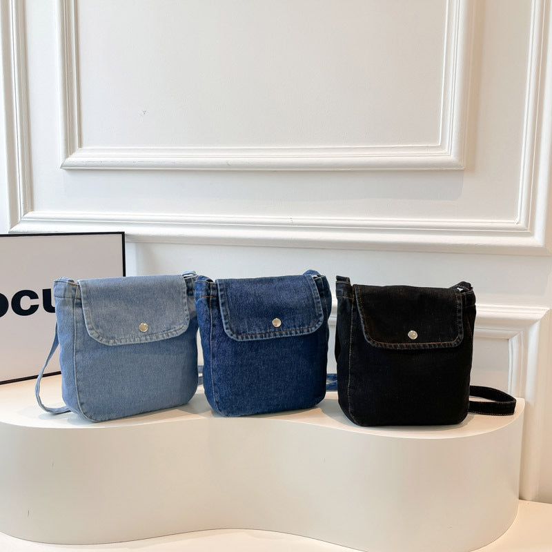 Denim Crossbody Bag - Urban Minimalist Shoulder Bag