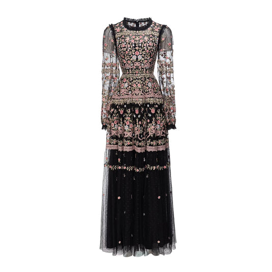 Heavy Embroidery Mesh Swing Dress, Eid Dress, Eid Outfit