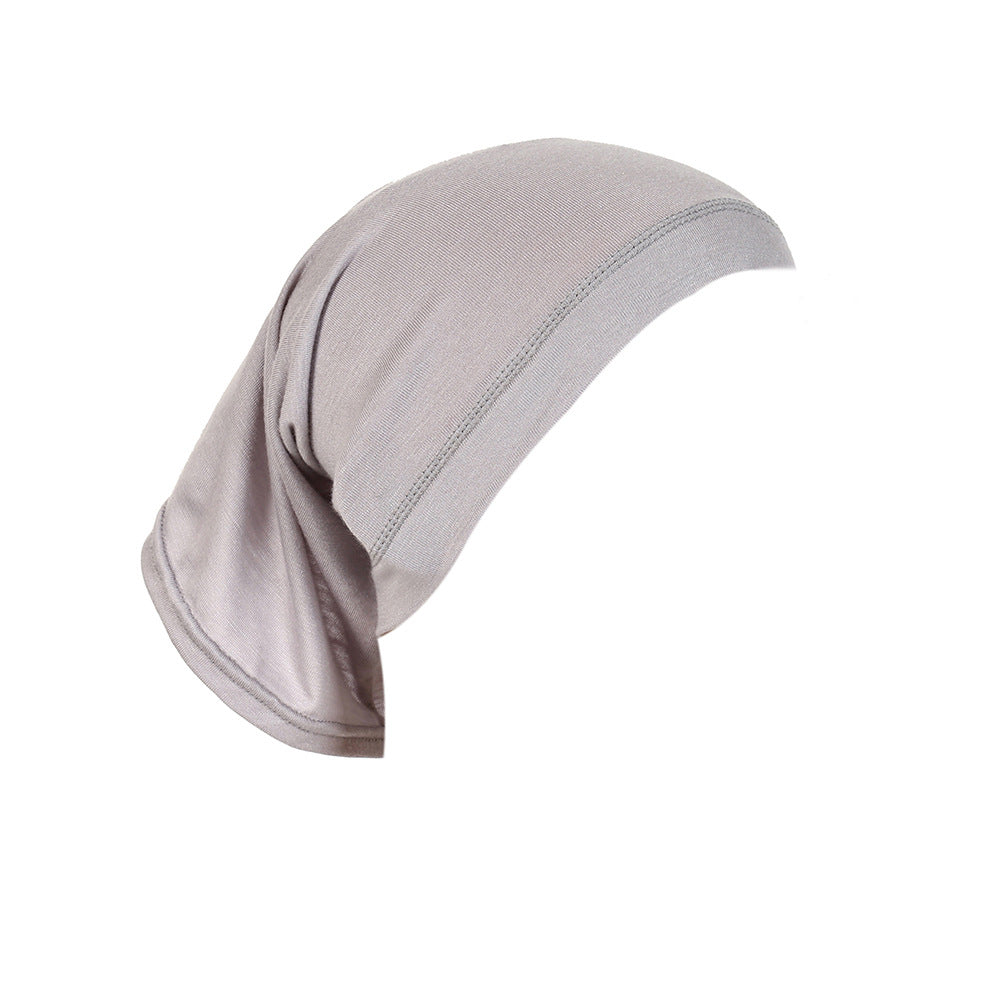 Modal Monochrome Hijab Cap - Elastic Cotton Inner Bonnet