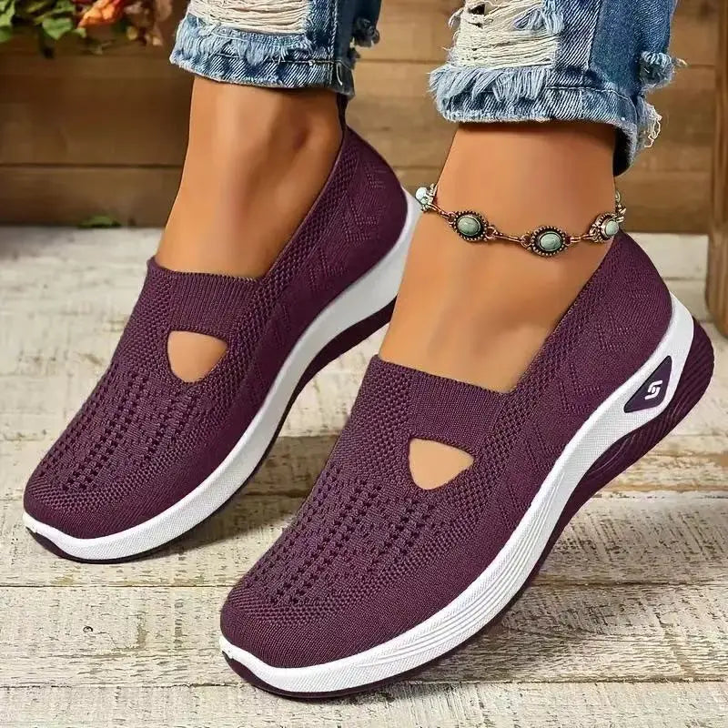 Women’s Walking Shoes Soft Bottom Casual Mesh Shoes
