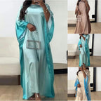Ethnic Long Sleeve Maxi Dress - Abaya dress
