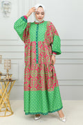Mec Ethnic Patterned Hijab Dress
