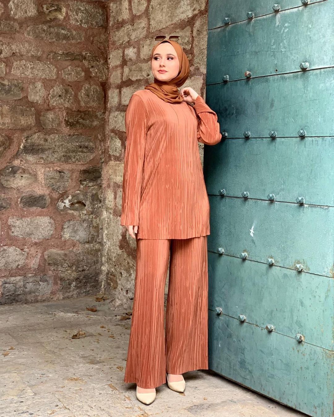 Ethnic Style Loose Casual Pleated 2-Pieces Suit - 2-pieces set