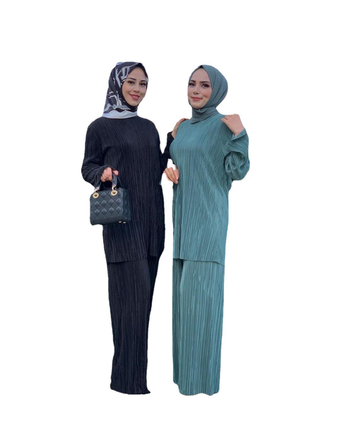 Ethnic Style Loose Casual Pleated 2-Pieces Suit - 2-pieces set