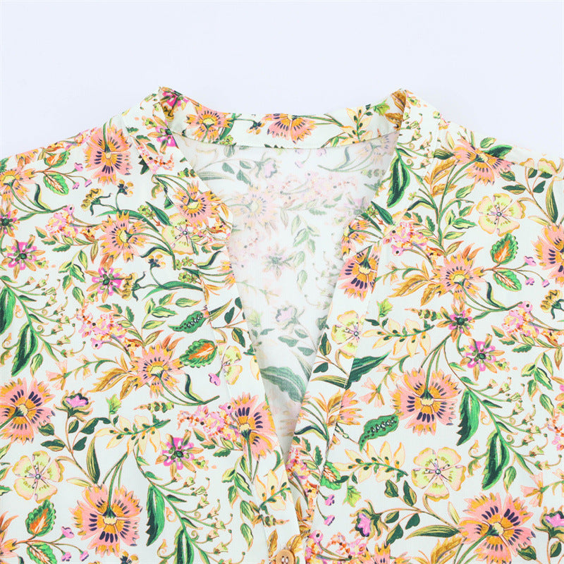 European And American Style Printed Summer Dress