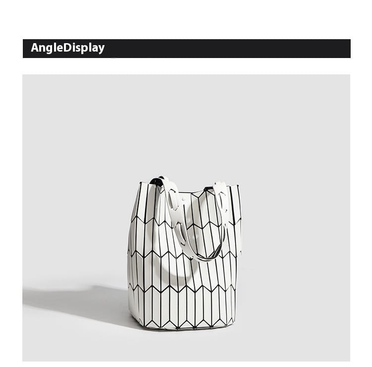 Geometric Rhombus Colour Matching Shoulder Bag