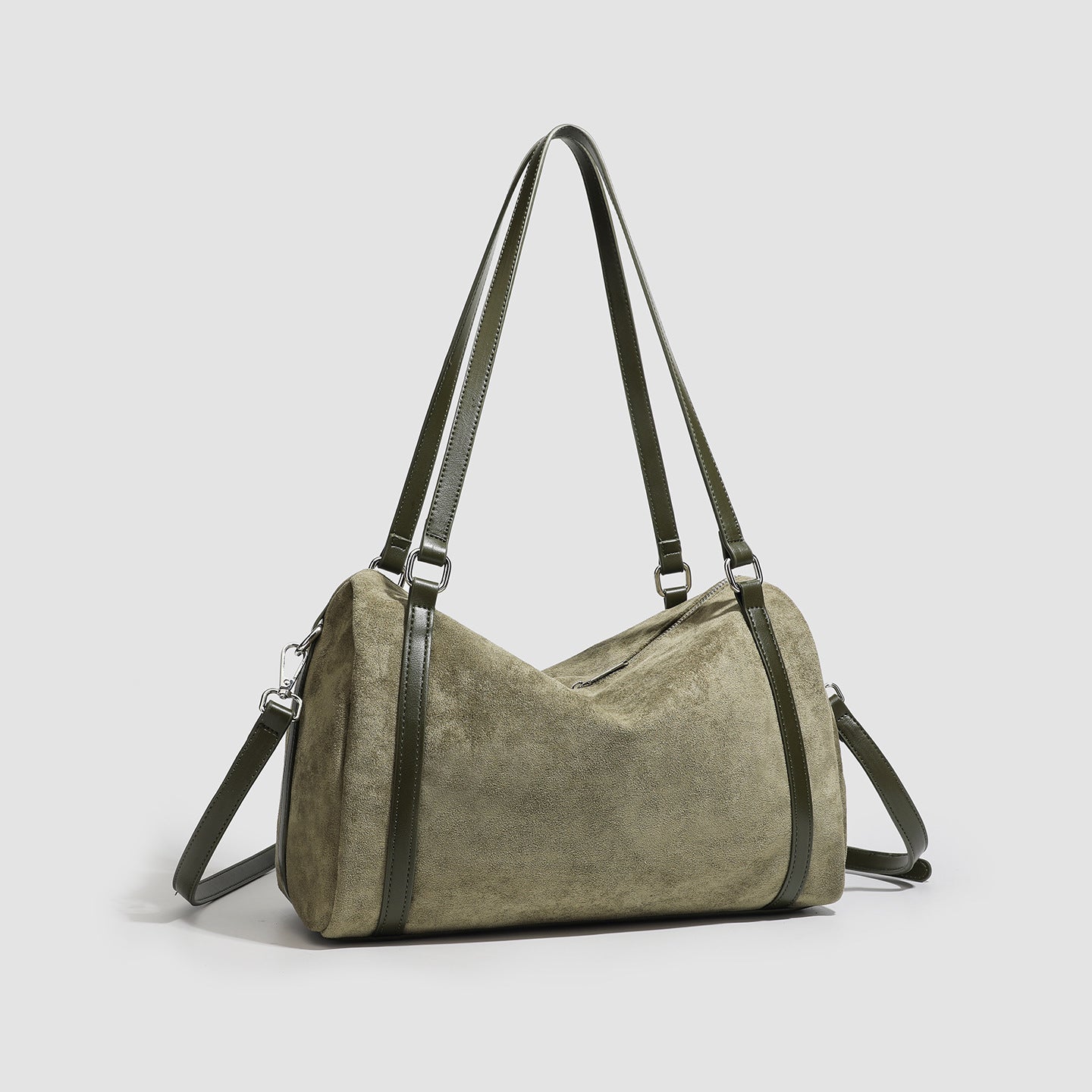 Retro Suede Tote Bag | Large Capacity Crossbody Shoulder Bag