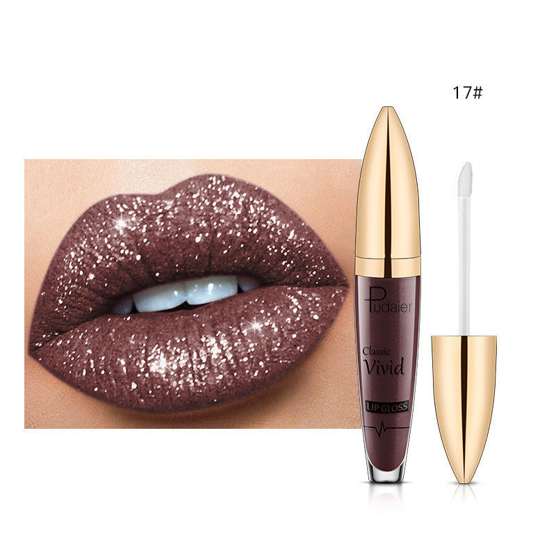 Pudaier Glitter Flip Matt Schimmer Lipgloss