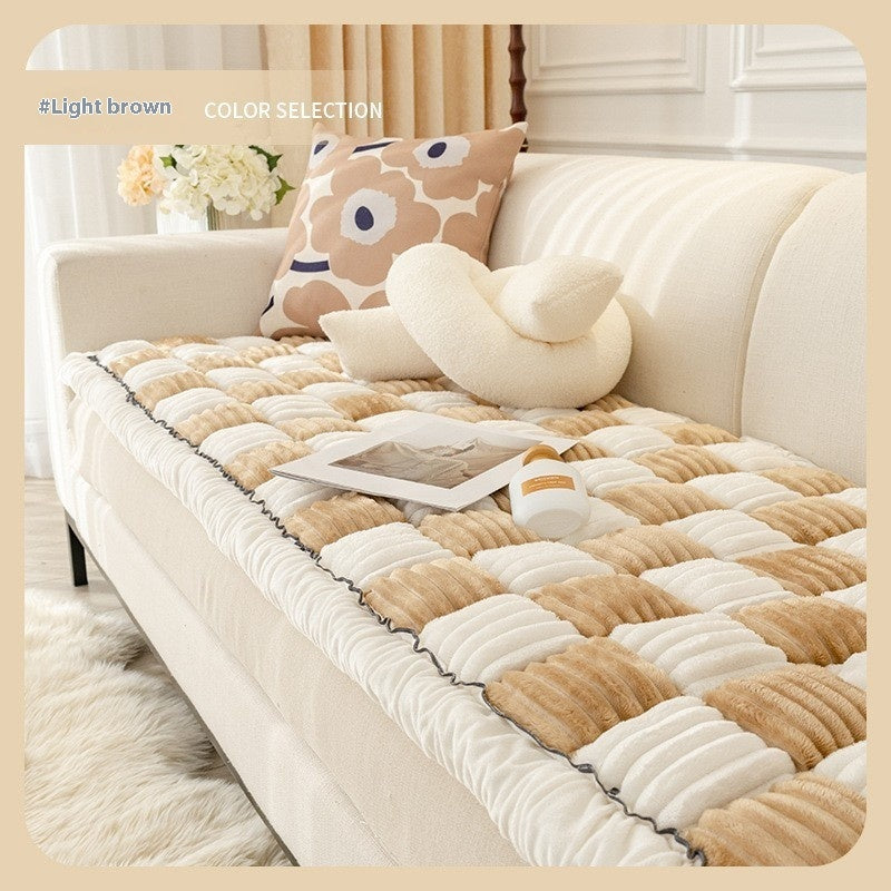 Chessboard Pet Blanket - Warm Reversible Kennel Pad & Sofa Cover