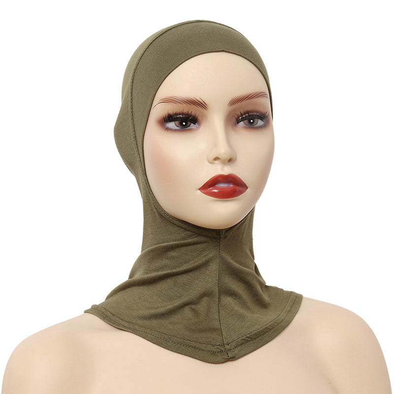 Modal Cotton Elastic Headscarf Cap, Hijab Cap, Sports Hijab