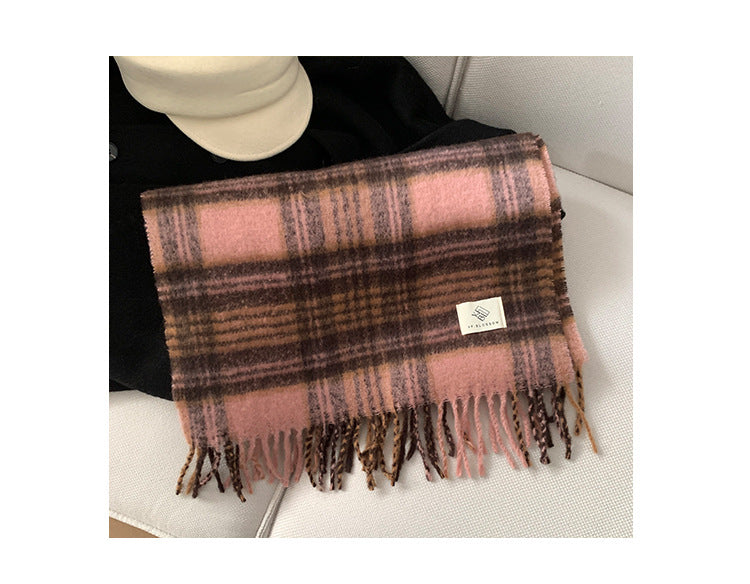 Women's Plaid Winter Scarf