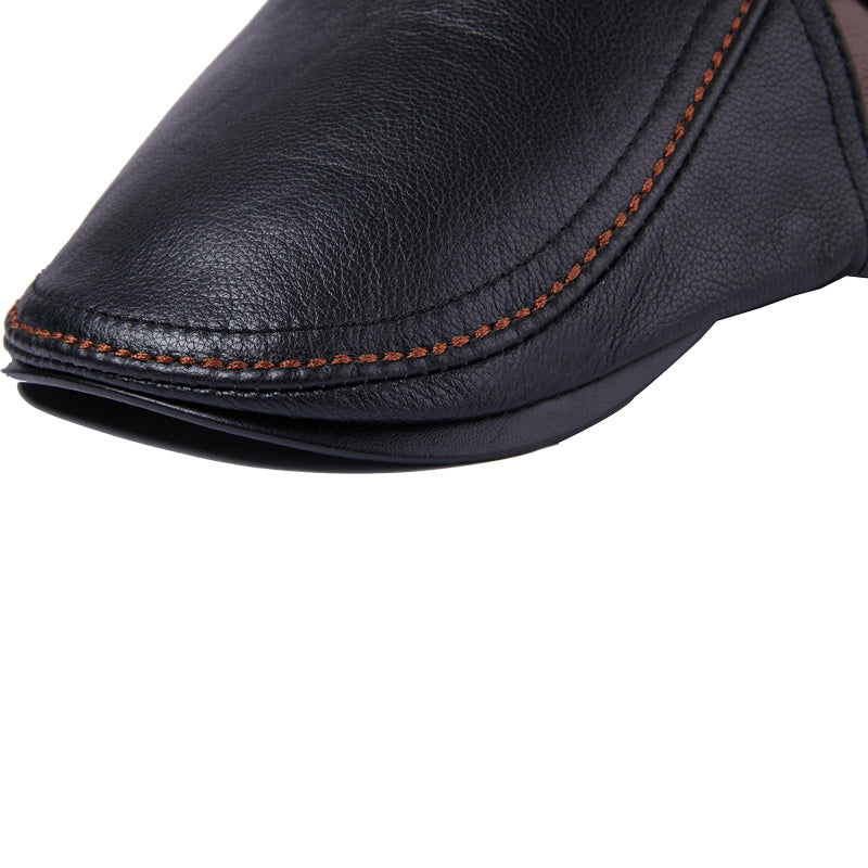 Genuine Leather Flat Cap for Men