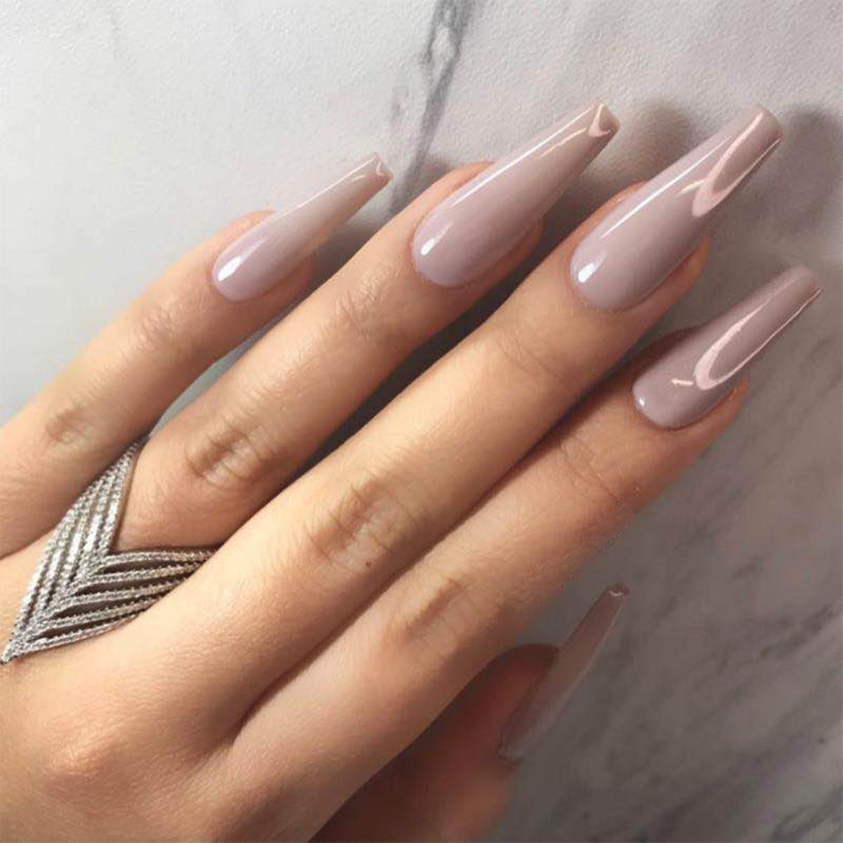Fake Nails Finished Ballet Nails - A15