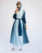 Fashionable Gradient Abaya Cape - Sky Blue / Free Size - Abaya