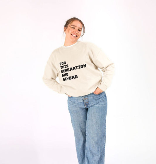 Oversized Slogan Jumper