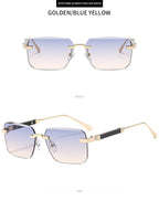 Frameless Trimming Fashion Sunglasses - C9 - Sunglass