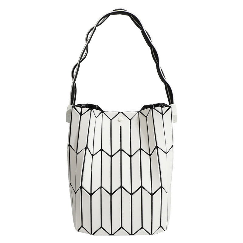 Geometric Rhombus Colour Matching Shoulder Bag - Women’s Shoulder Bag