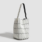 Geometric Rhombus Colour Matching Shoulder Bag - Women’s Shoulder Bag