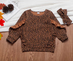 Girls’ 2-pieces Clothes Set Blouse Top with White Pants - 2-pieces set