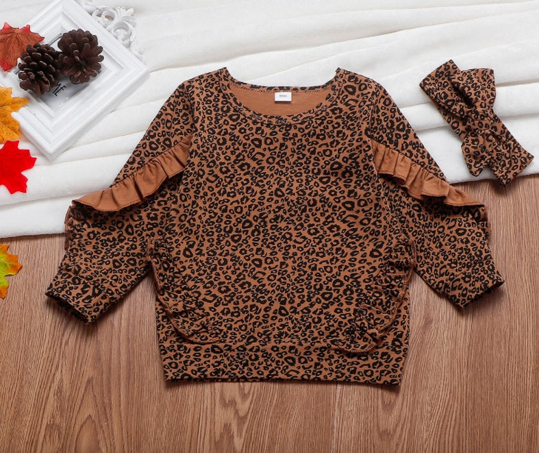 Girls’ 2-pieces Clothes Set Blouse Top with White Pants - 2-pieces set