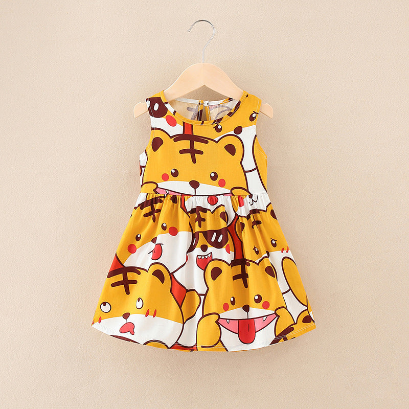 Girls’ A-line Skirt Dress Kids’ Summer Dress