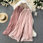 Girls’ Lightweight High Waist Chiffon Pants - Trousers
