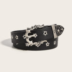 Girls’ Pin Buckle Casual Belt - Black 1623 - Women’s belt